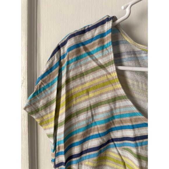 Liz Claiborne women’s size, large yellow and blue blouse - Picture 4 of 7